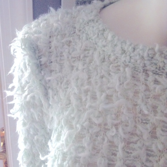 NWT FREE PEOPLE rag sweater mint green small - Picture 3 of 3